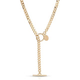 Micro Link Curb Chain Convertible Lariat by eklexic jewelry