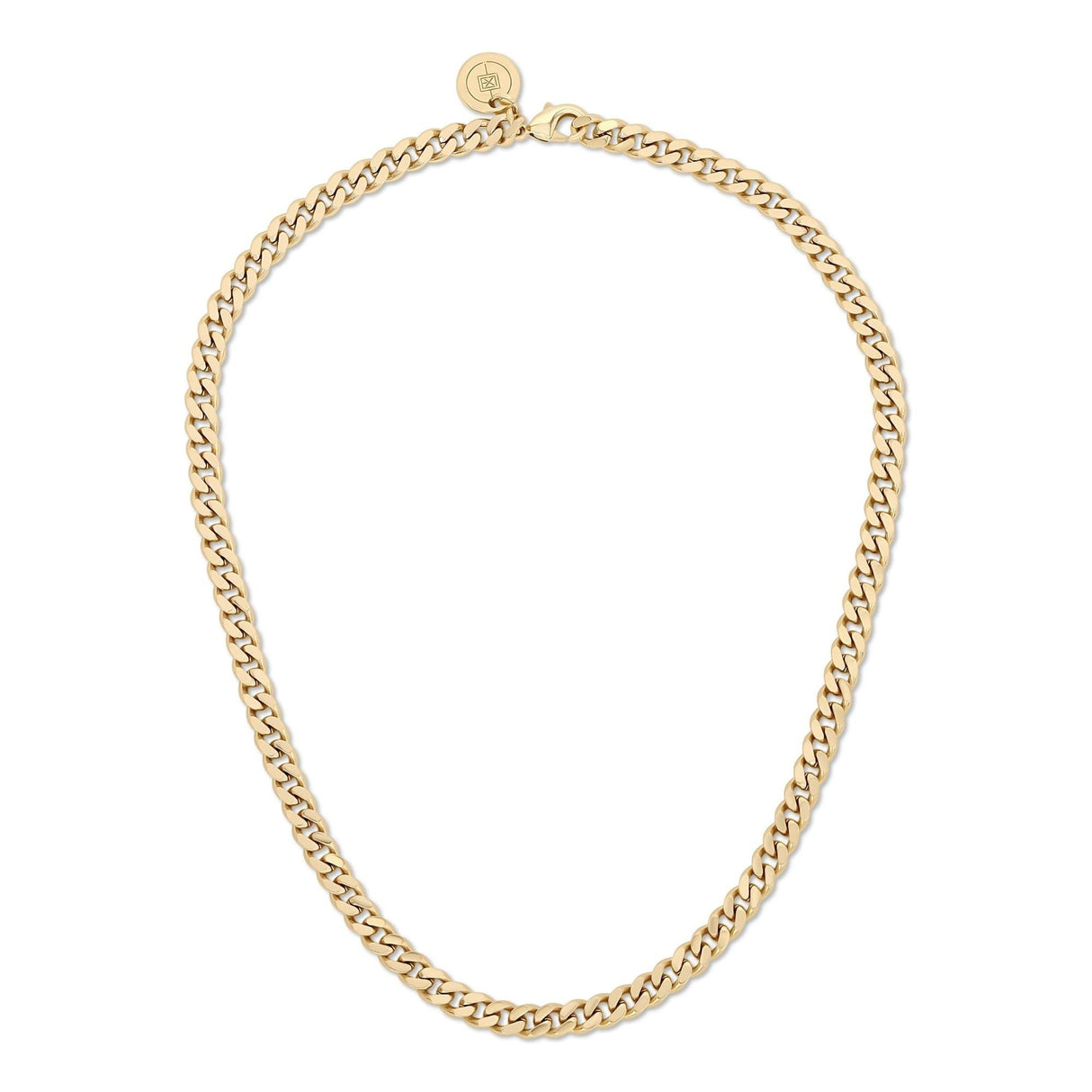 Micro Link Curb Chain Necklace by eklexic jewelry