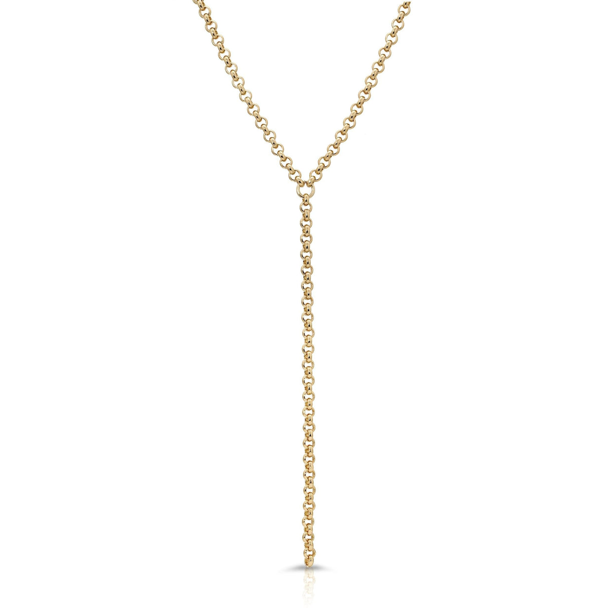 Micro Royal Rolo Chain Lariat by eklexic jewelry