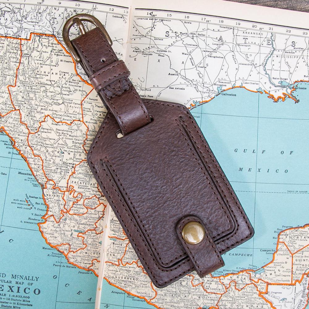 Campaign Leather Luggage Tag by Mission Mercantile Leather Goods