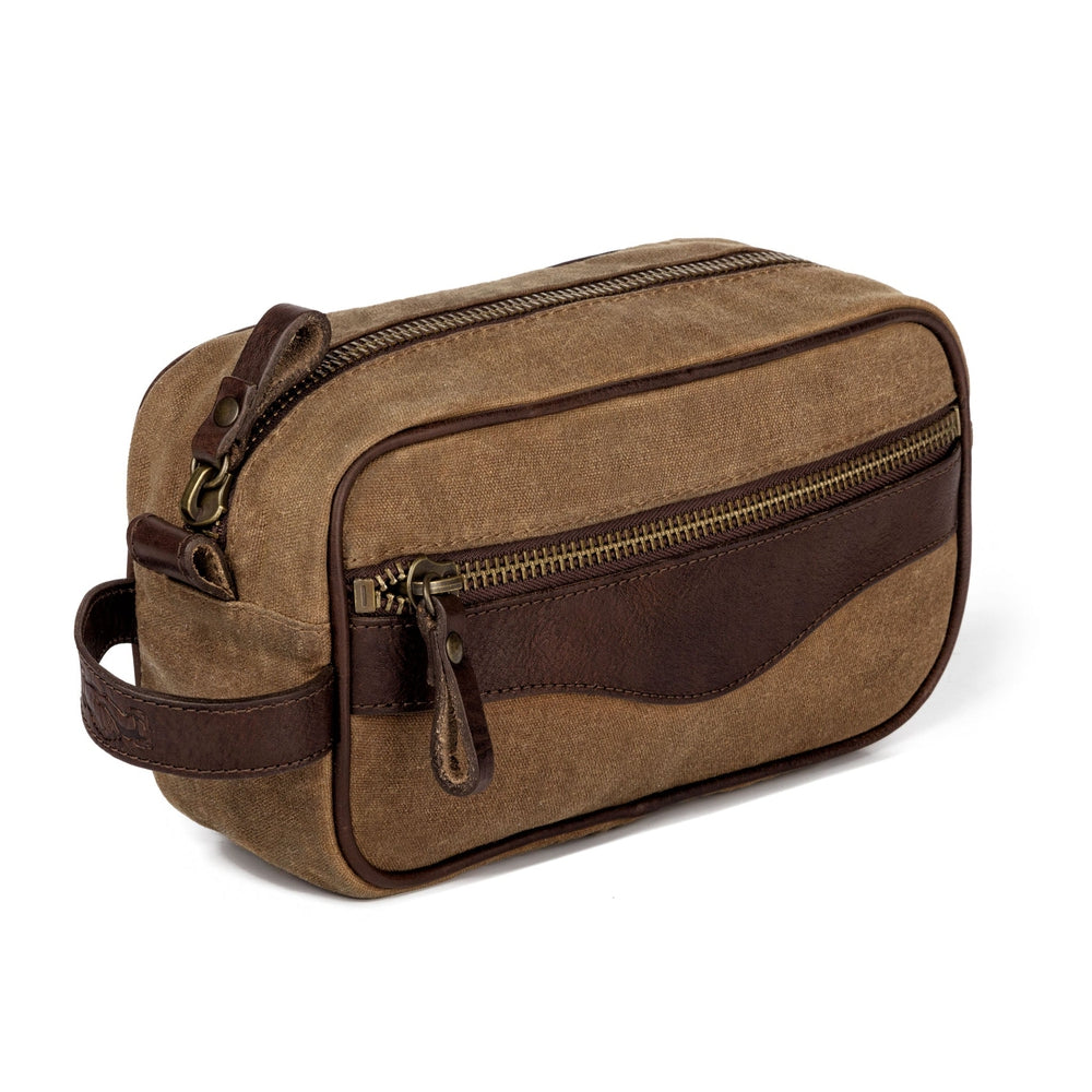 Campaign Waxed Canvas Toiletry Shave Kit by Mission Mercantile Leather Goods