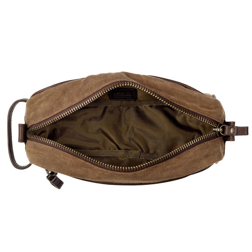 Campaign Waxed Canvas Toiletry Shave Kit by Mission Mercantile Leather Goods