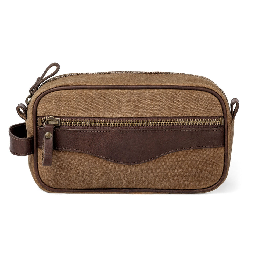 Campaign Waxed Canvas Toiletry Shave Kit by Mission Mercantile Leather Goods