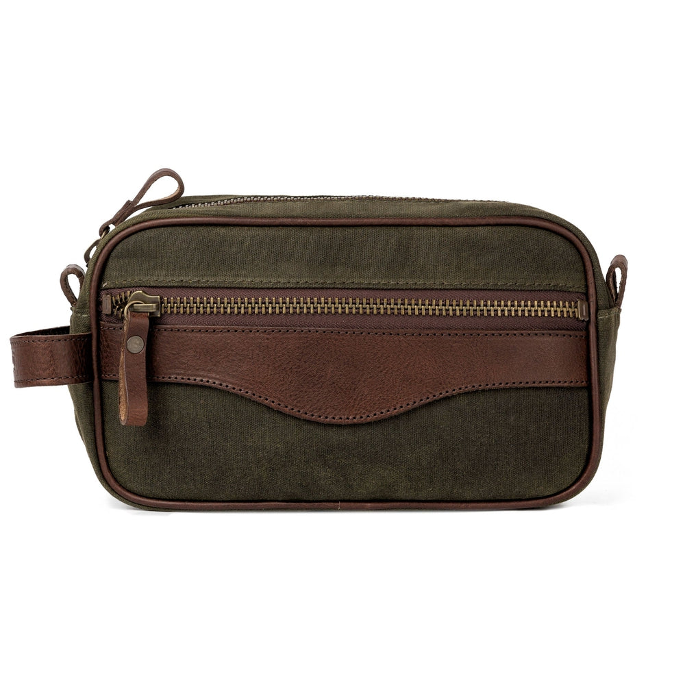 Campaign Waxed Canvas Toiletry Shave Kit by Mission Mercantile Leather Goods