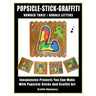 Popsicle-Stick-Graffiti/ Number Three/ Bubble Letters: Inexpensive Projects You Can Make With Popsicle Sticks And Graffiti Art