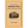 Alexandria Virginia Marriage Index, January 10, 1893 to August 31, 1905