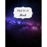 Sketch Book: Galaxy Sketchbook Scetchpad for Drawing or Doodling Notebook Pad for Creative Artists #8 Black Purple