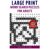 Large Print Word Search Puzzles for Adults