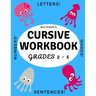 Beginner's Cursive Workbook Grades 2 - 5: Ocean and Underwater Themed Tracing and Handwriting Practice Book for Learning Script Writing