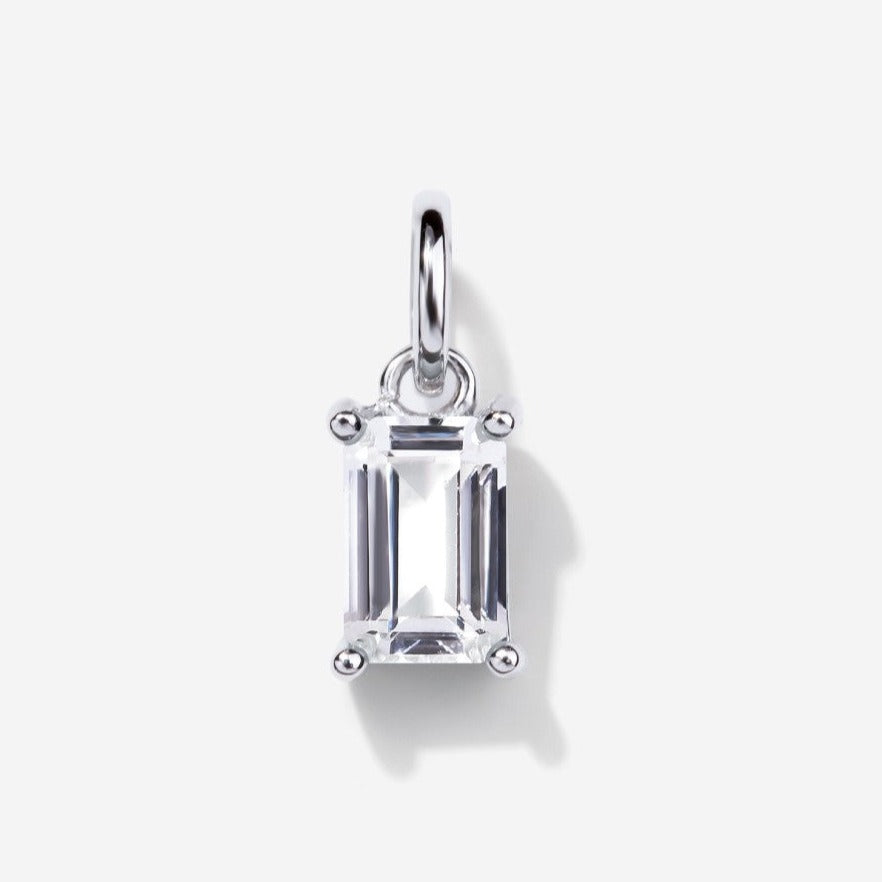 Moissanite Silver Charm by Little Sky Stone