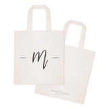 Personalized Handwritten Monogram Cotton Canvas Tote Bag by The Cotton & Canvas Co.