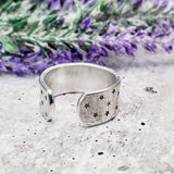 Moon Phases Celestial Silver Ring by Salt and Sparkle