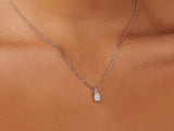 Birthstone Moonstone Silver Necklace - June by Little Sky Stone