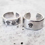 Mushroom Silver Ring by Salt and Sparkle