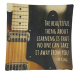 Music Lover | BB King Blues | Pillow Cover | Home Decor | Throw Pillow | Gift for Musician | Musicial decor | Musical Gifts | Pillow by UniikPillows