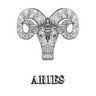 Aries: Coloring Book With Three Different Styles of All Twelve Zodiac Including Symbols, Signs and Patterns. 36 Coloring Pages. 8.5 x 11