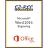 Microsoft Word 2016: Beginning: Instructor Guide (Black & White)