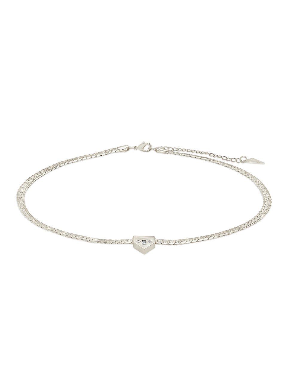 Catherine CZ & Chain Choker Necklace by Sterling Forever