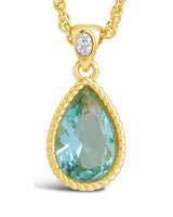 Ciana CZ Teardrop Pendant Necklace by Sterling Forever