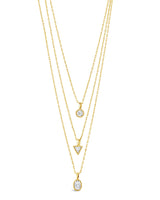 Julie CZ & Layered Chain Necklace by Sterling Forever