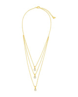 Gia CZ Charm Layered Necklace by Sterling Forever