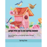 Large Print Dot to Dot Spring Season: Easy to Read Dot to Dot Spring Flowers Animals Butterflies