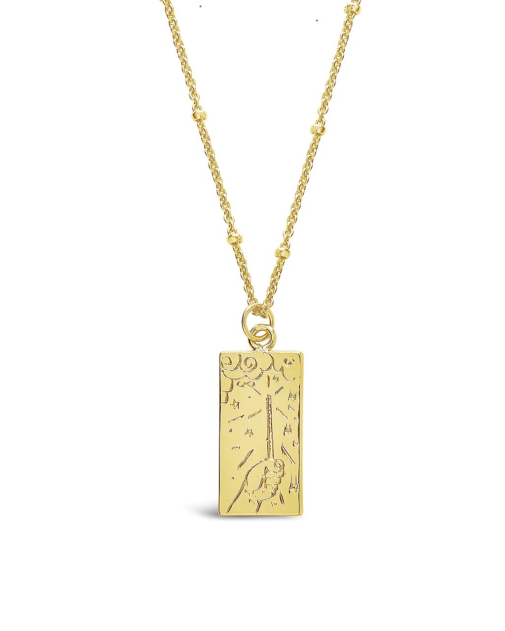 The Magician Tarot Card Necklace by Sterling Forever