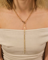 Chain Link Lariat Necklace by Sterling Forever