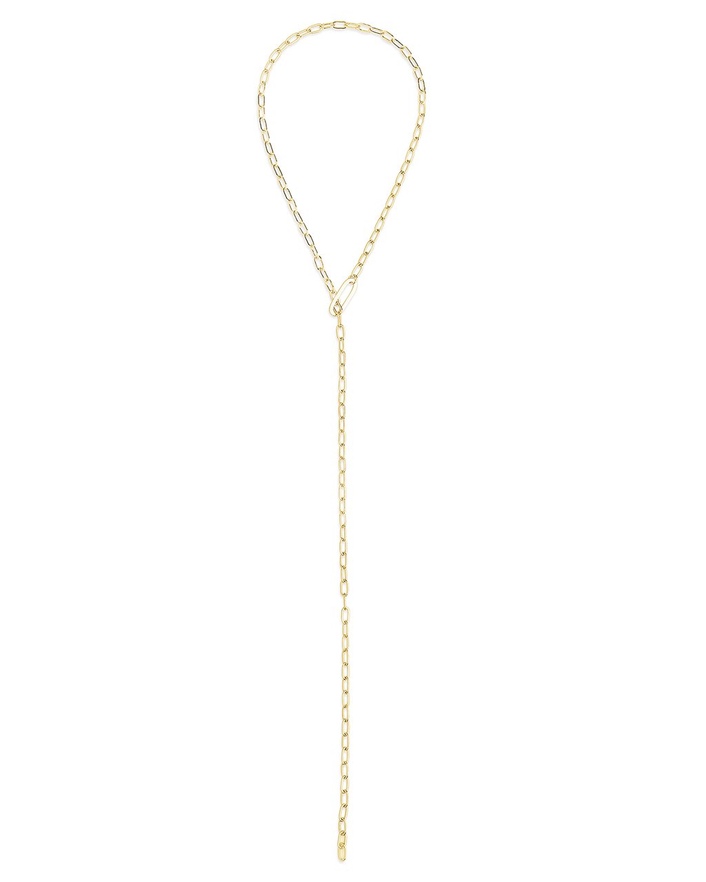 Chain Link Lariat Necklace by Sterling Forever