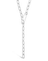 Chain Link Lariat Necklace by Sterling Forever