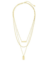 Triple Layered Bar Necklace by Sterling Forever