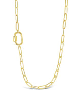 Polished Carabiner Station Necklace by Sterling Forever