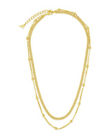 Layered Beaded Chain Necklace by Sterling Forever