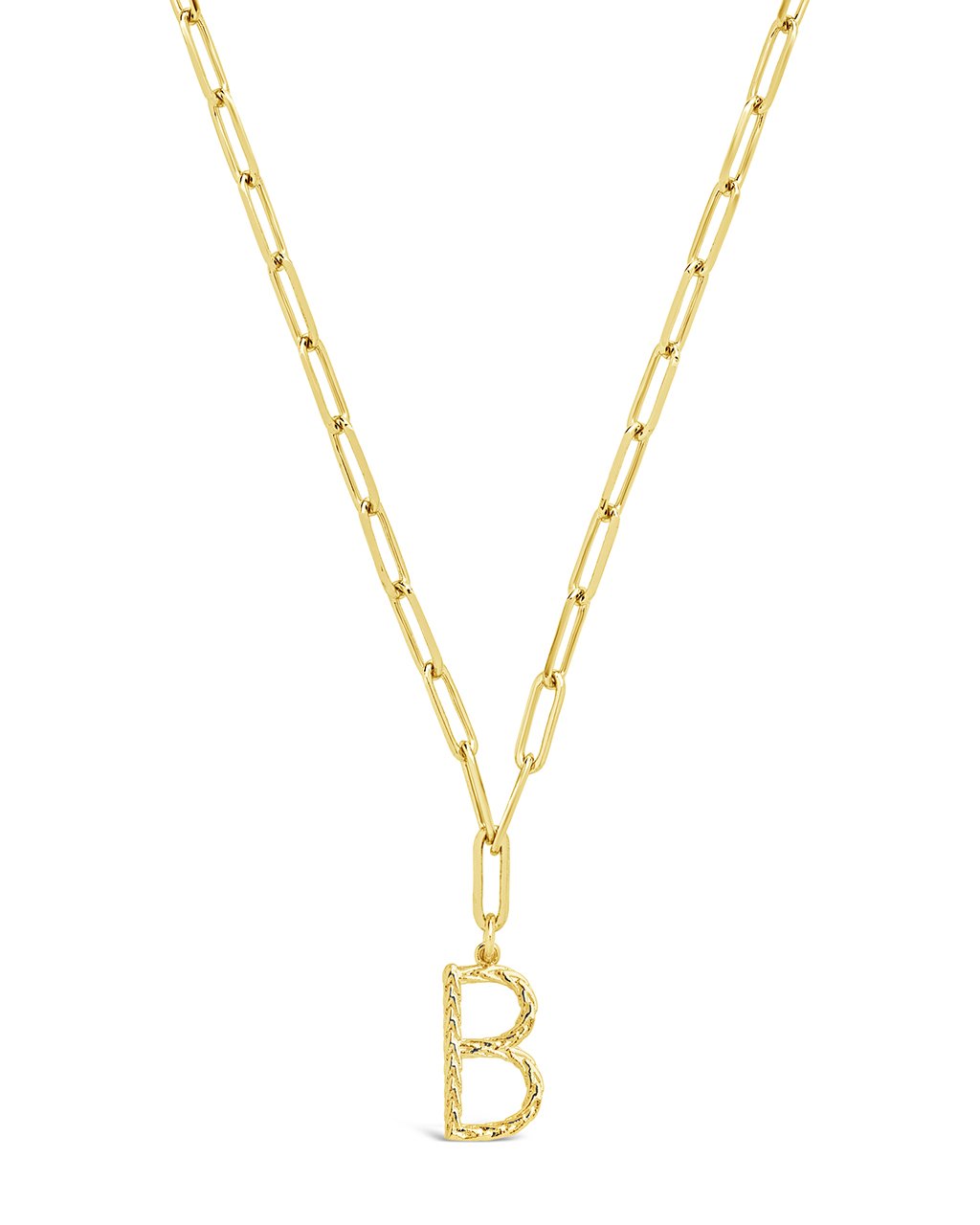 Braided Initial Pendant Necklace by Sterling Forever