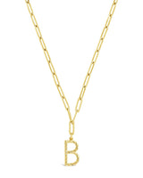 Braided Initial Pendant Necklace by Sterling Forever