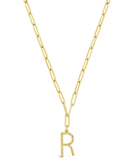 Braided Initial Pendant Necklace by Sterling Forever