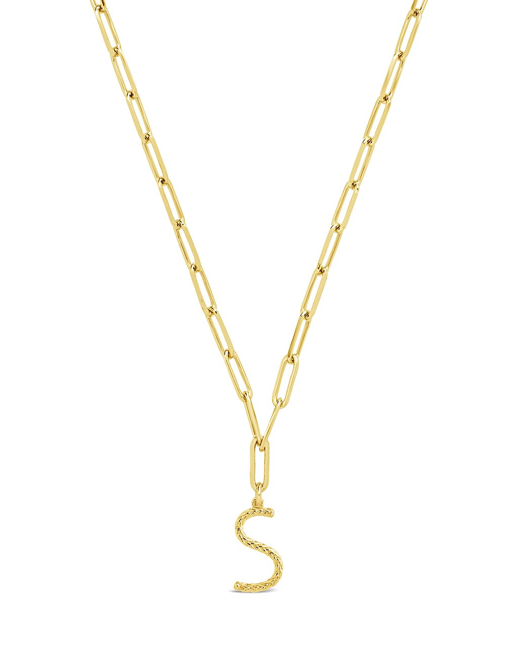 Braided Initial Pendant Necklace by Sterling Forever