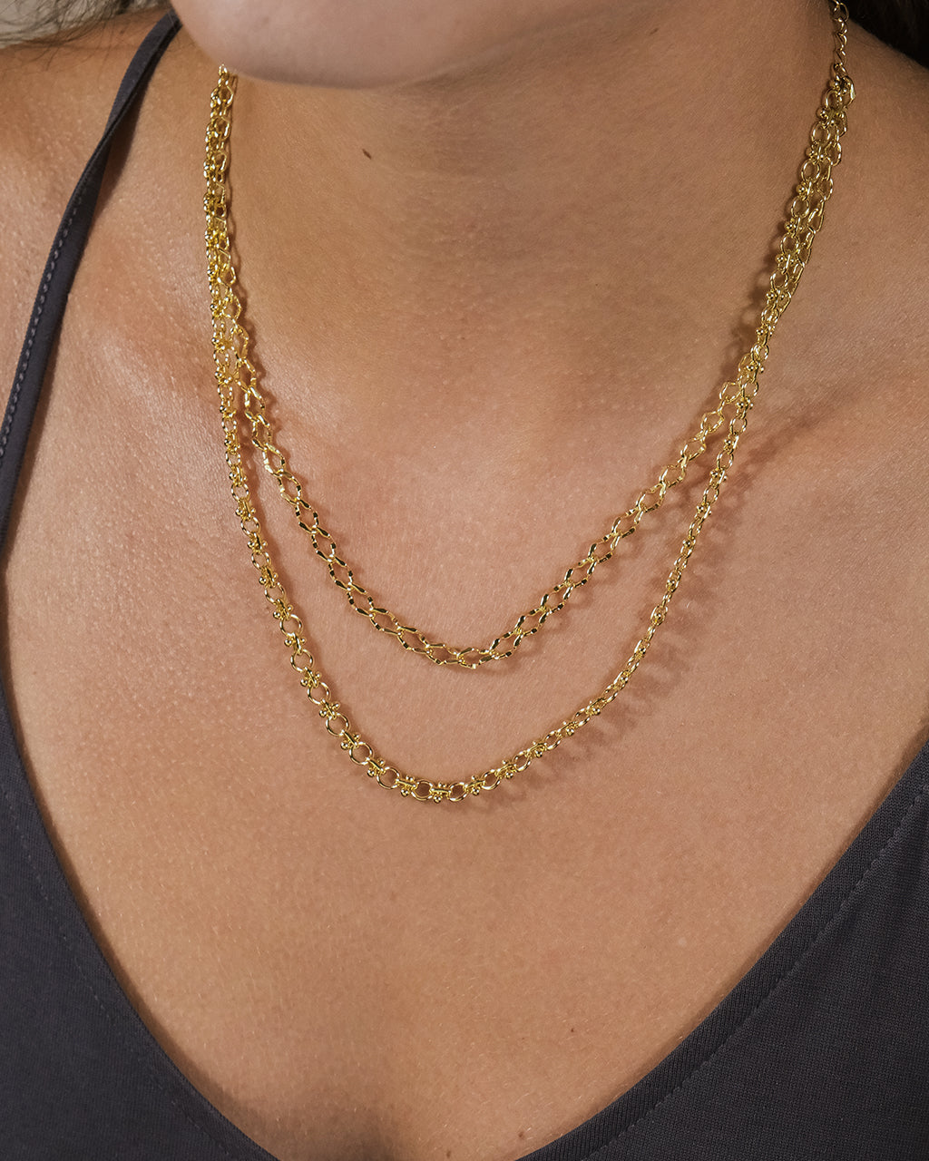 Selena Layered Chain Necklace by Sterling Forever