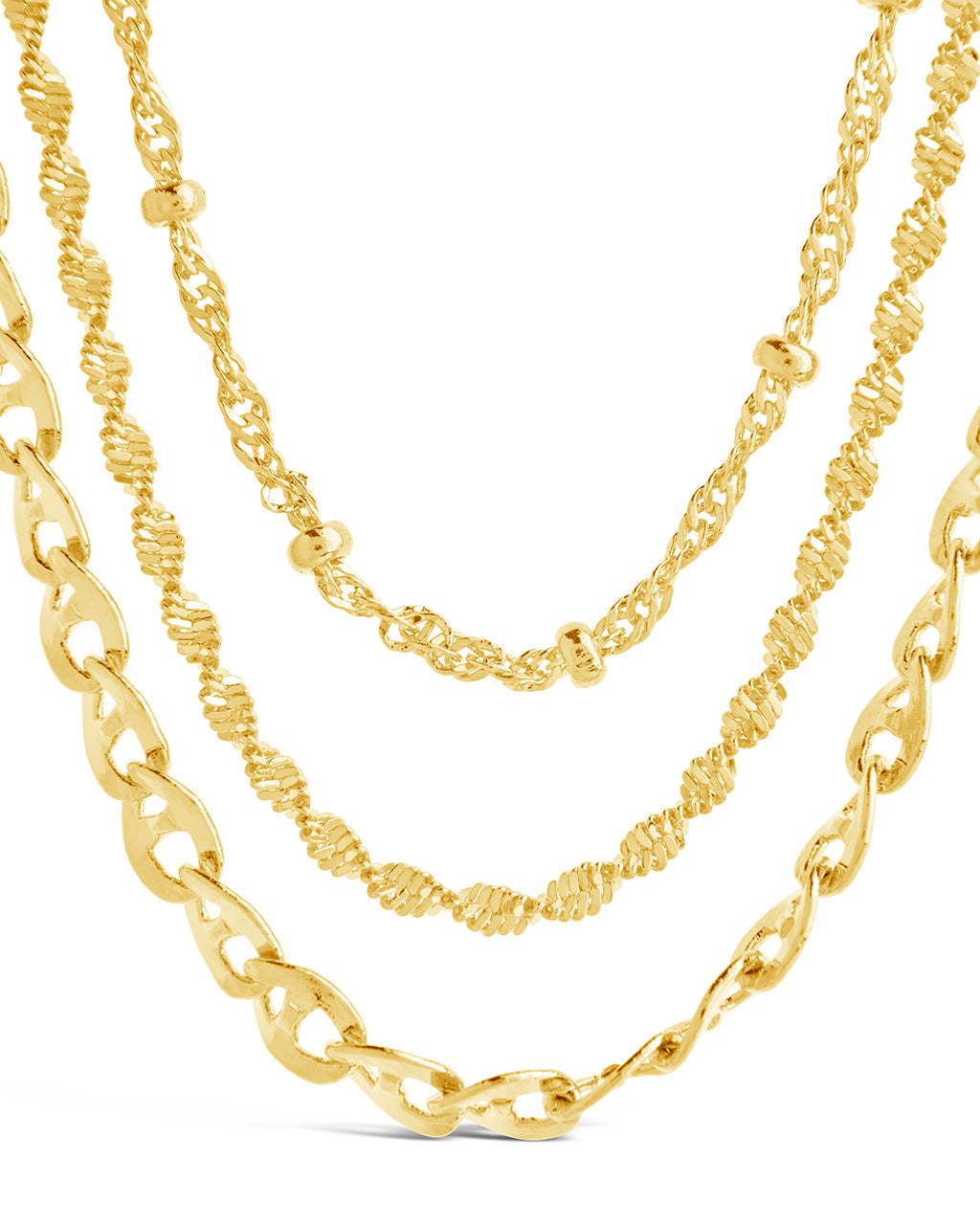 Lanora Layered Chain Necklace by Sterling Forever