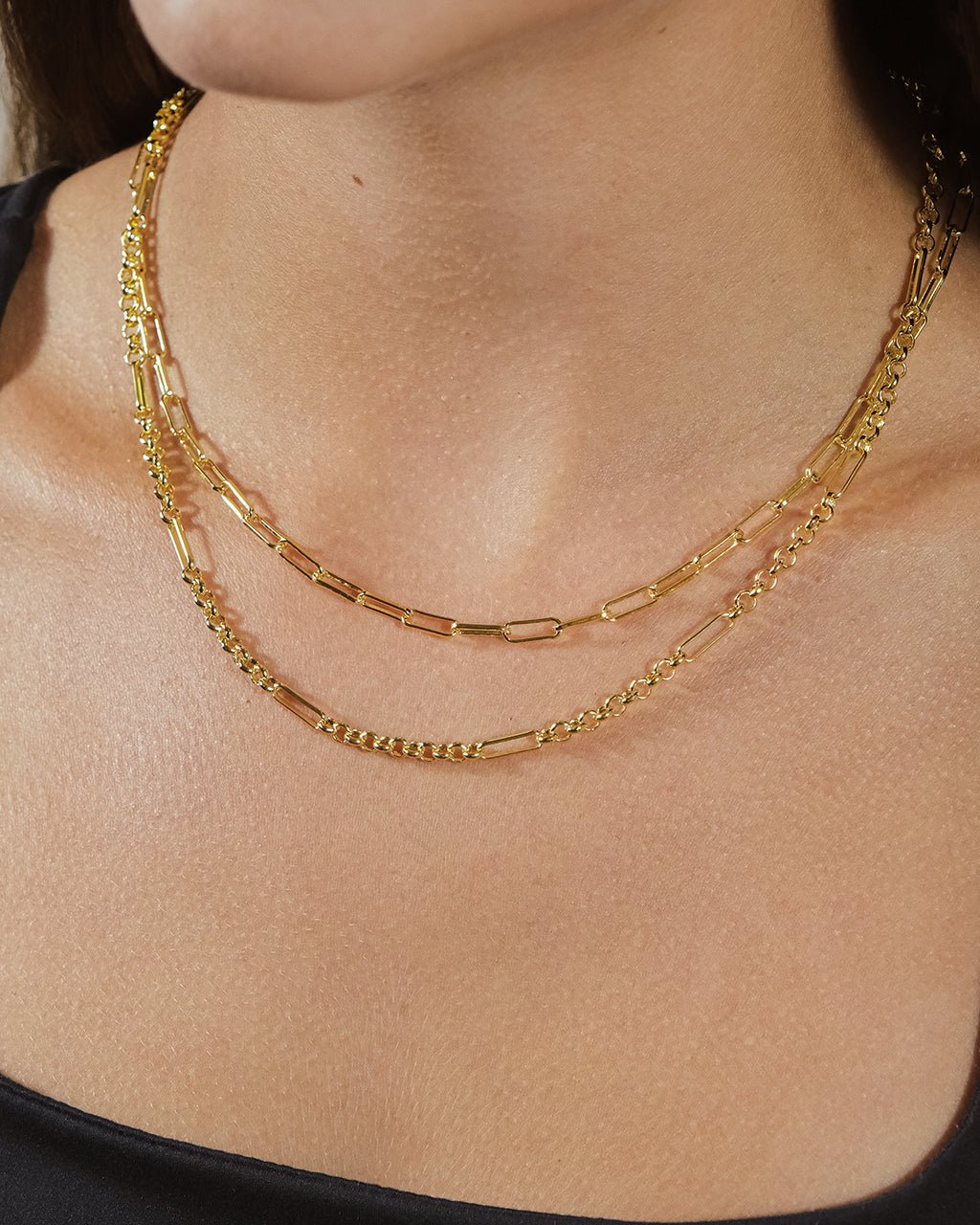 Shirin Layered Chain Necklace by Sterling Forever