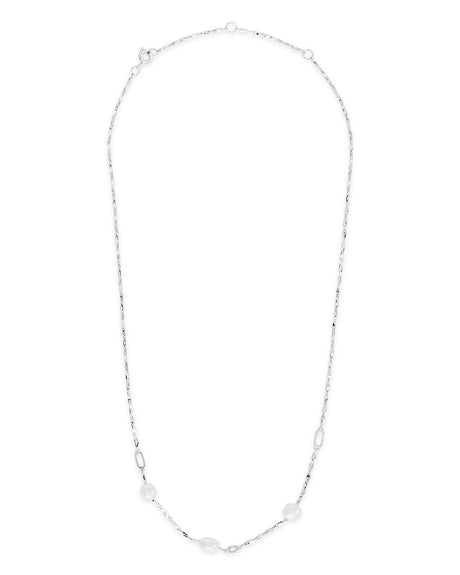 Dainty Pearl Chain Necklace by Sterling Forever