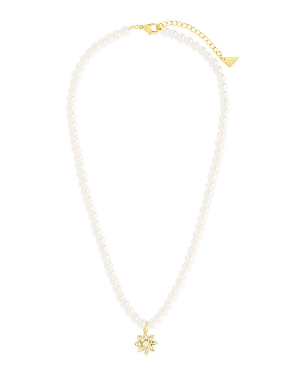 Esti CZ Beaded Pearl Necklace by Sterling Forever