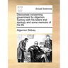 Discourses concerning government by Algernon Sydney with his letters trial apology and some memoirs of his life