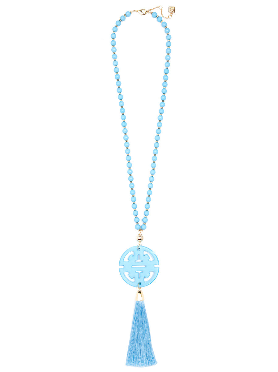 Nellie Tassel Pendant Necklace by ZENZII