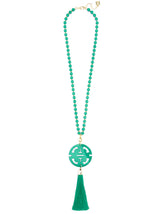 Nellie Tassel Pendant Necklace by ZENZII