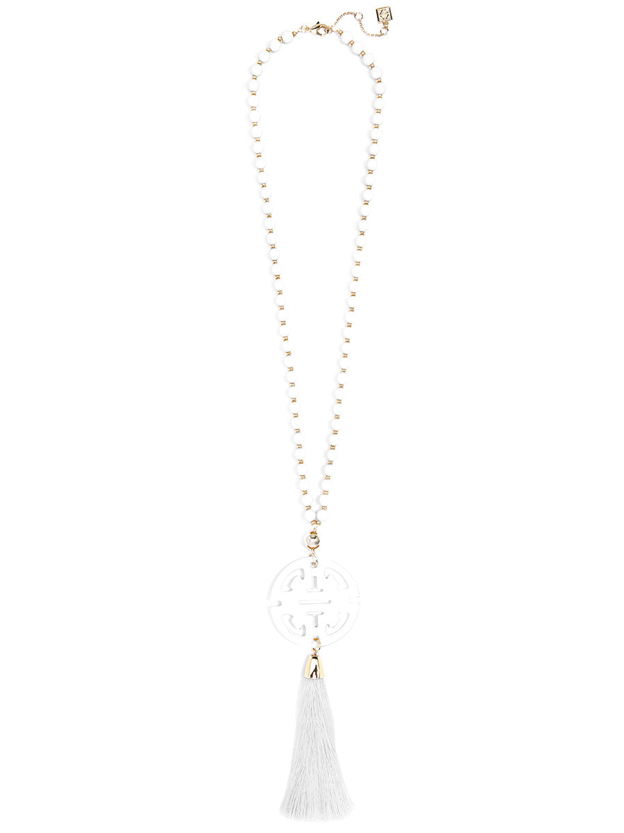 Nellie Tassel Pendant Necklace by ZENZII