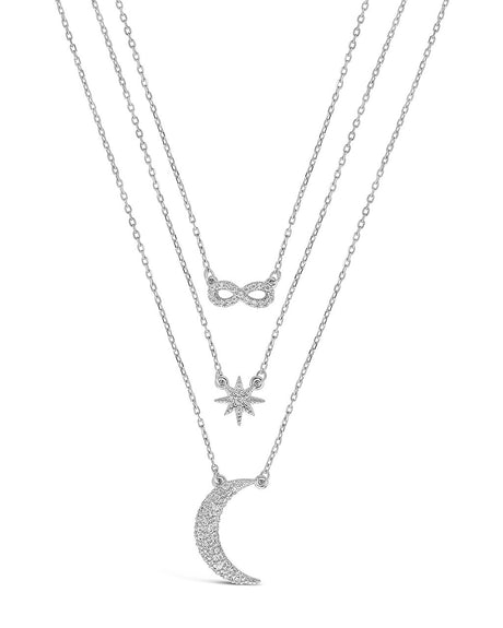 CZ Celestial Infinity Necklace by Sterling Forever