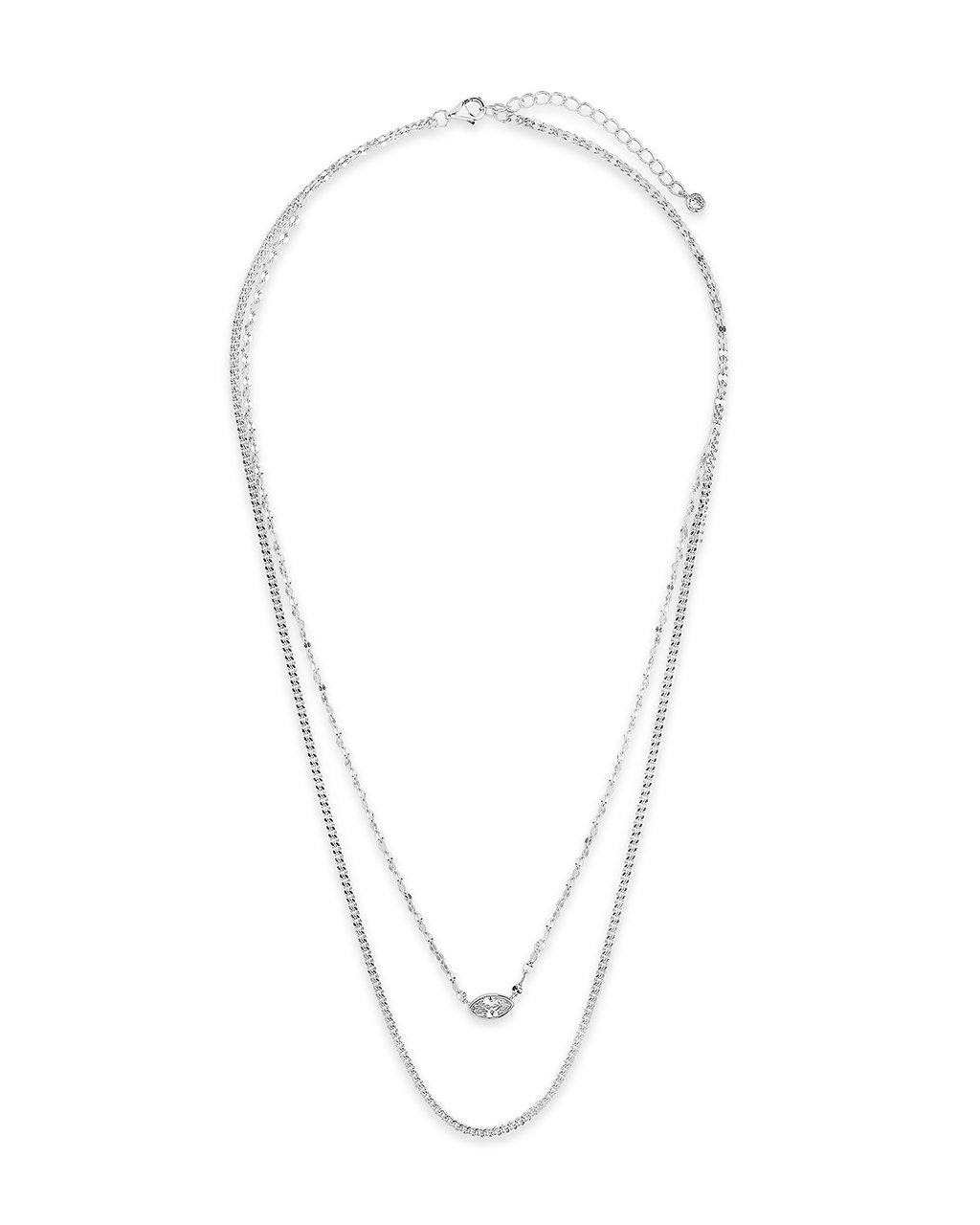 CZ Dainty Layered Necklace by Sterling Forever