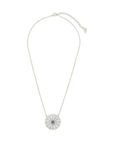 CZ Evil Eye & Enamel Petal Pendant Necklace by Sterling Forever