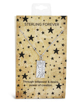 The Magician Tarot Card Necklace by Sterling Forever